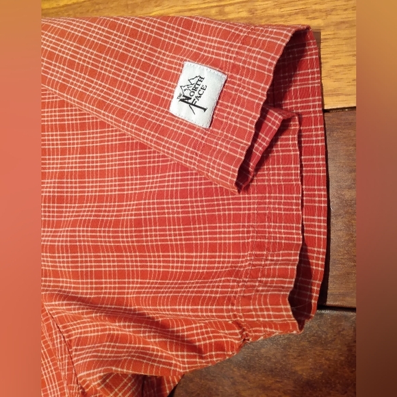 North Face Gorpcore Cotton Plaid Light Short Sleeve Button Up Shirt - L/XL - Picture 10 of 16